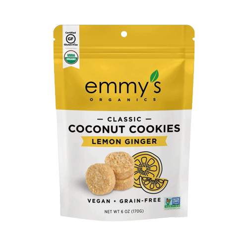 Organic Lemon Ginger Coconut Cookie