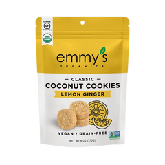 Organic Lemon Ginger Coconut Cookie