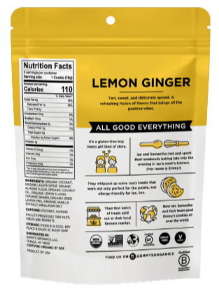 Lemon Ginger Coconut Cookies