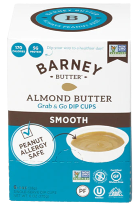 Bare Smooth Almond Butter Dip Cups (6 Pack Case)