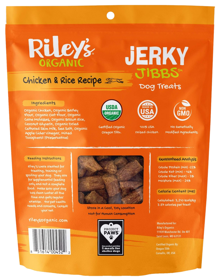 Organic Chicken Jerky Dog Treats
