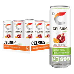 Orange Pomegranate Sparkling Water (12 Pack)