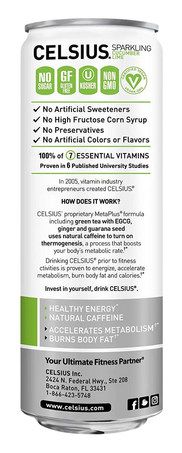 Cucumber Lime Sparkling Water (12 Pack)