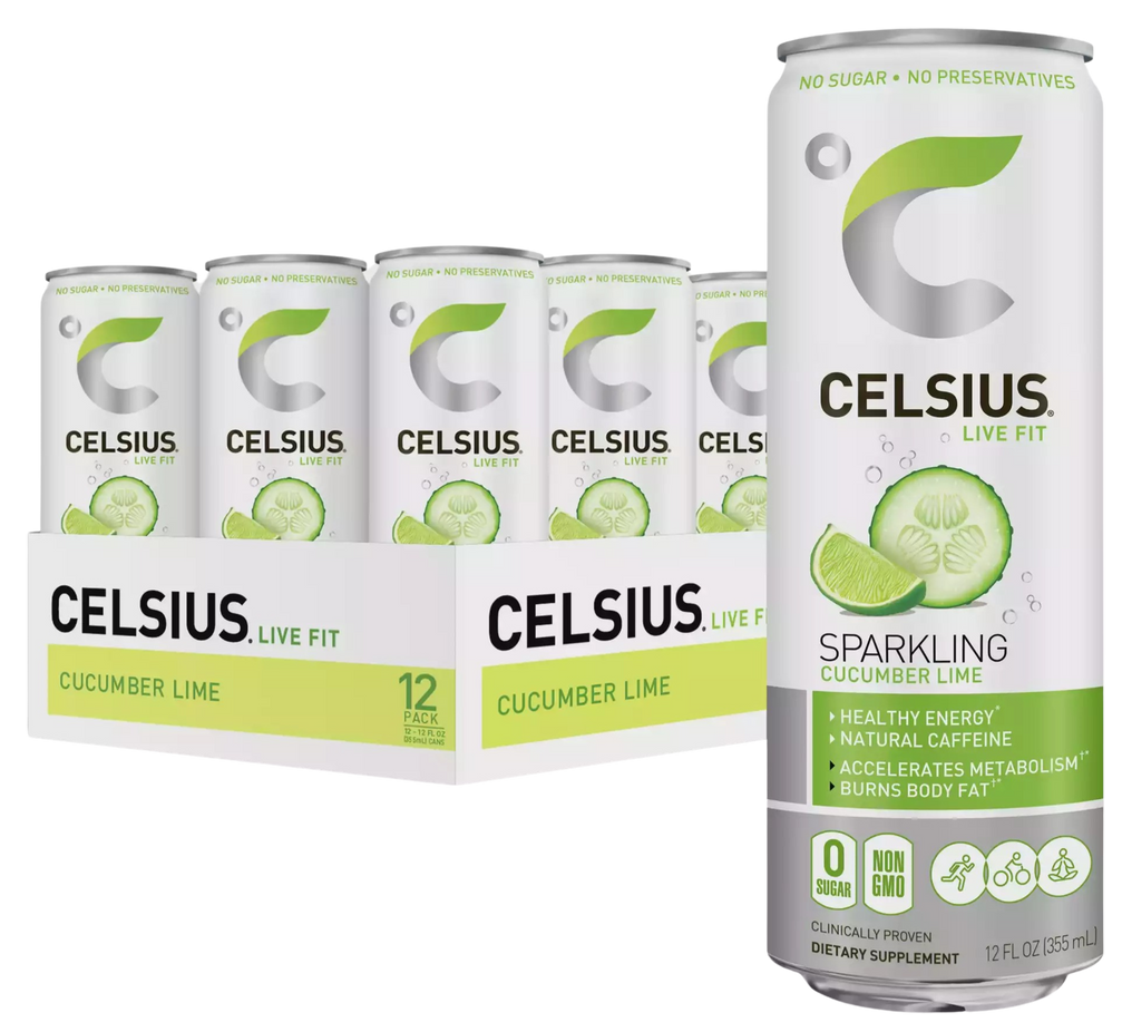 Cucumber Lime Sparkling Water (12 Pack)