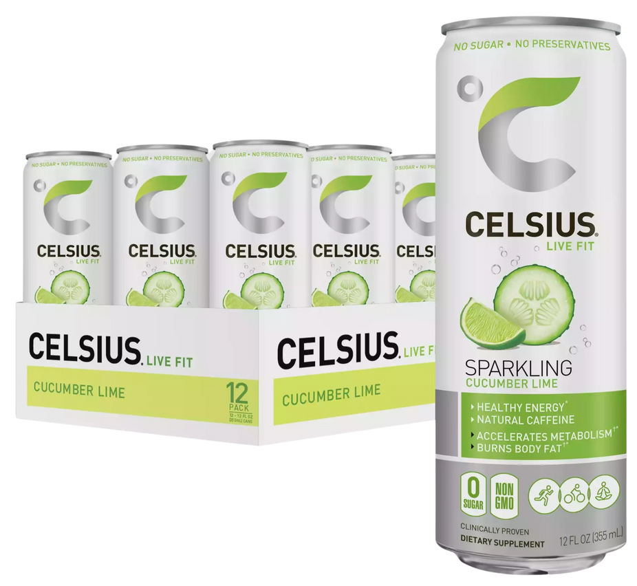 Cucumber Lime Sparkling Water (12 Pack)