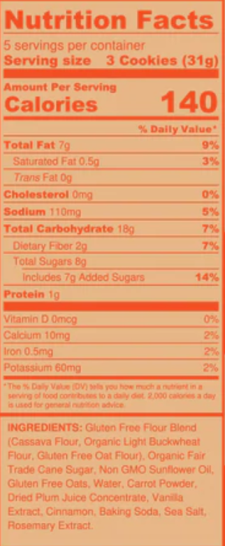 Crunchy Carrot Cake Cookies