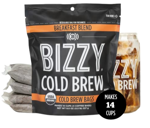 Organic Cold Brew Coffe Breakfast Blend (4 Bags)
