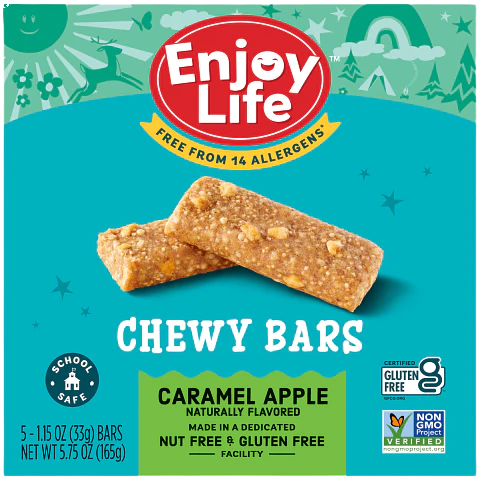 Gluten Free Caramel Apple Snack Bar