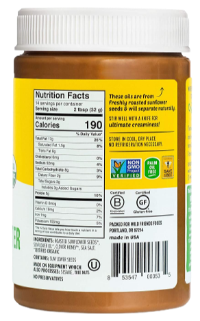 Organic Honey Sunflower Butter