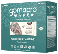 Organic Dark Chocolate + Almond Protein Bars, 4 Ct