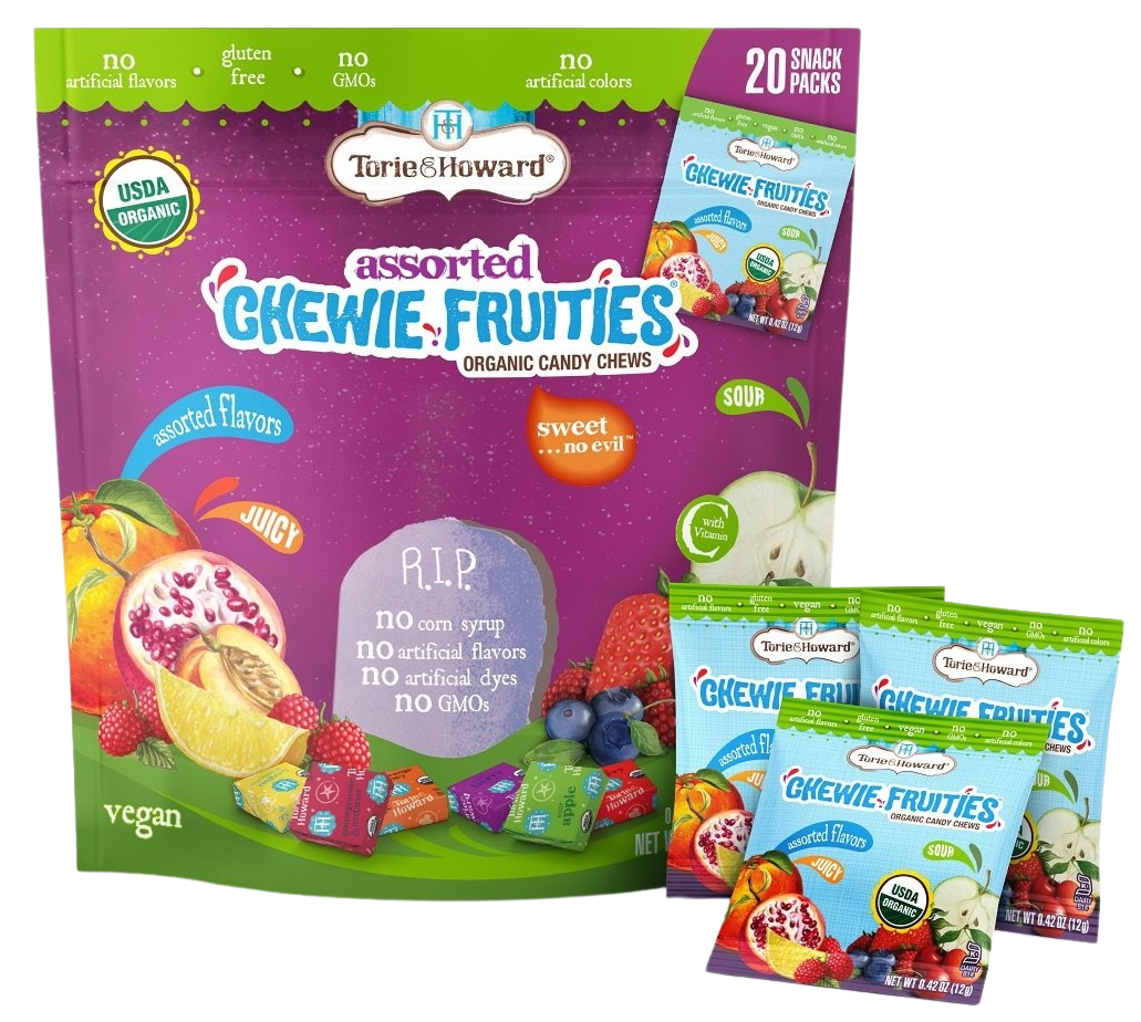 Organic Assorted Chewie Fruities Snack Packs, 20 Ct