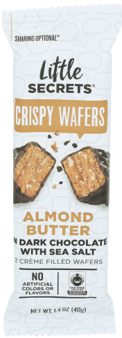 Dark Chocolate Almond Butter Crispy Wafers