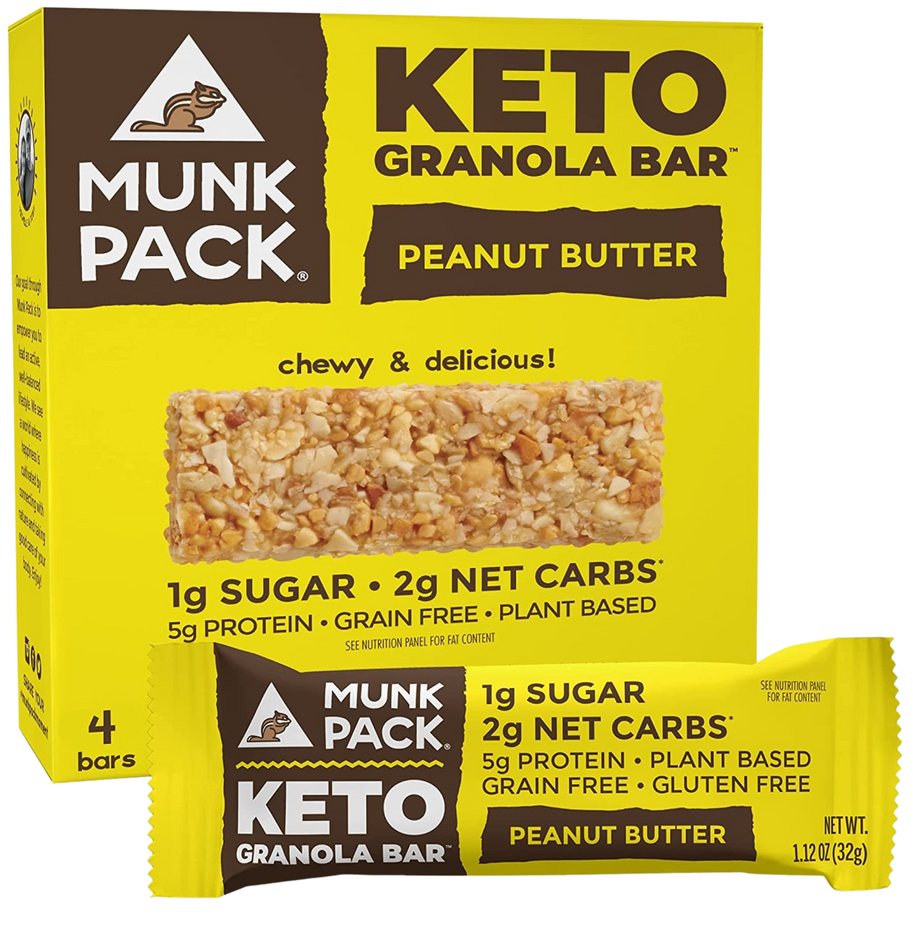 Keto Peanut Butter Granola Bars (4 Pack)