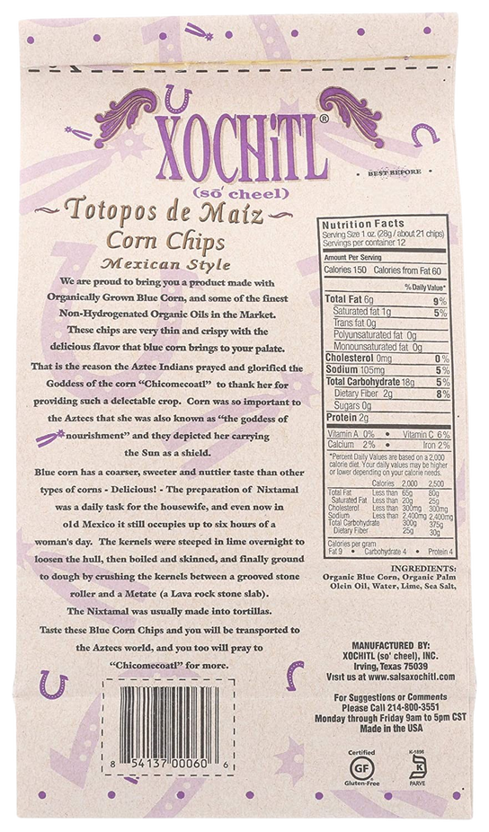 Organic Sea Salt Blue Corn Chips