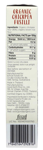 Chickpea Fusilli Pasta