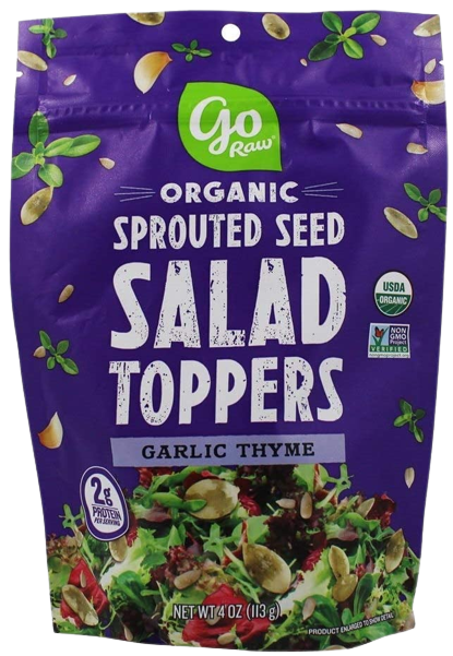 Organic Garlic Thyme Sprouted Seed Salad Toppers