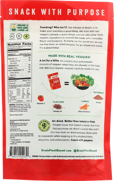 Red Bell Pepper Vegan Chips