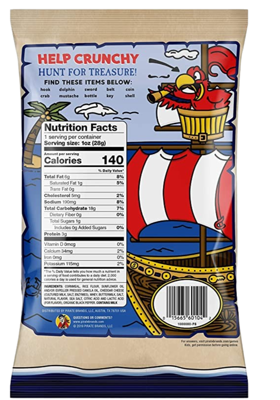 Pirate Booty Aged White Cheddar Popcorn
