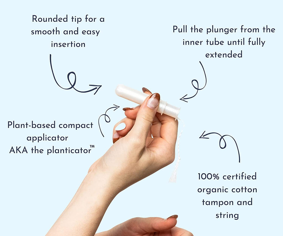 Plant-Based Compact Applicator Tampon- Regular