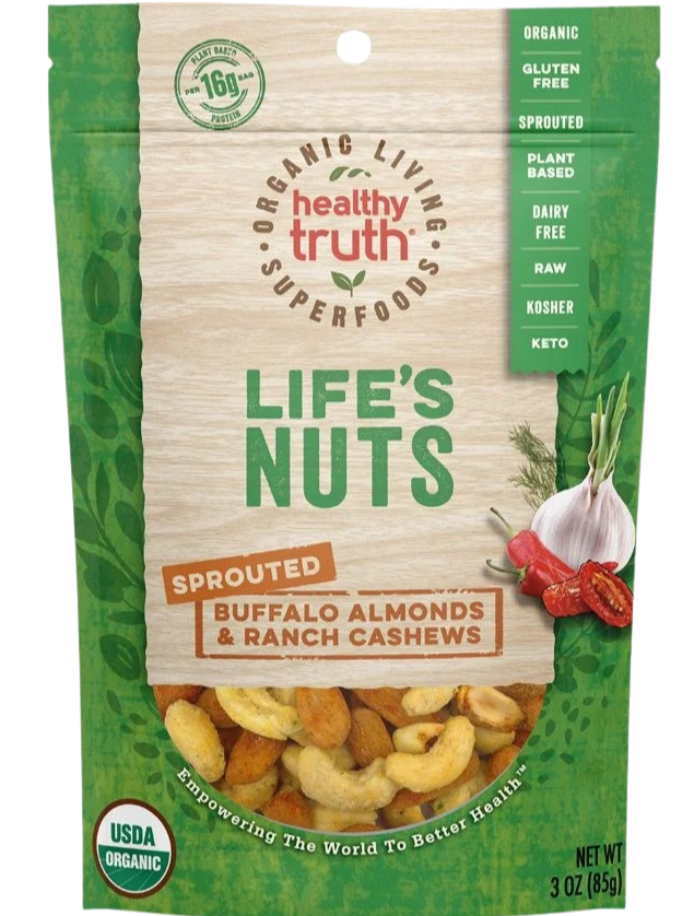 Sprouted Buffalo Almonds & Ranch Cashews