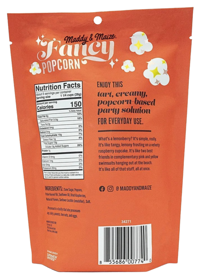 Lemonberry Cupcake Popcorn