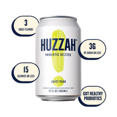 Juicy Pear Probiotic Seltzer (12 Pack)