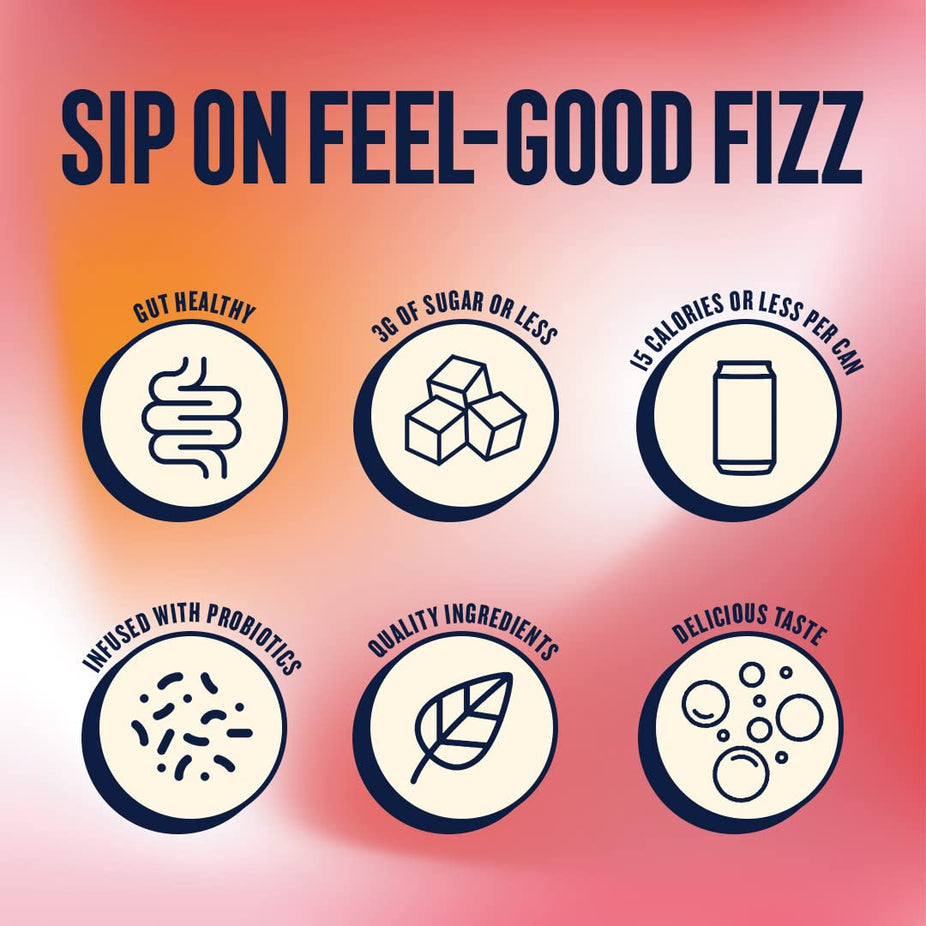 Juicy Pear Probiotic Seltzer (12 Pack)