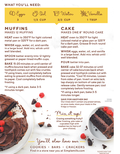 Chocolate Muffin & Cake Baking Mix