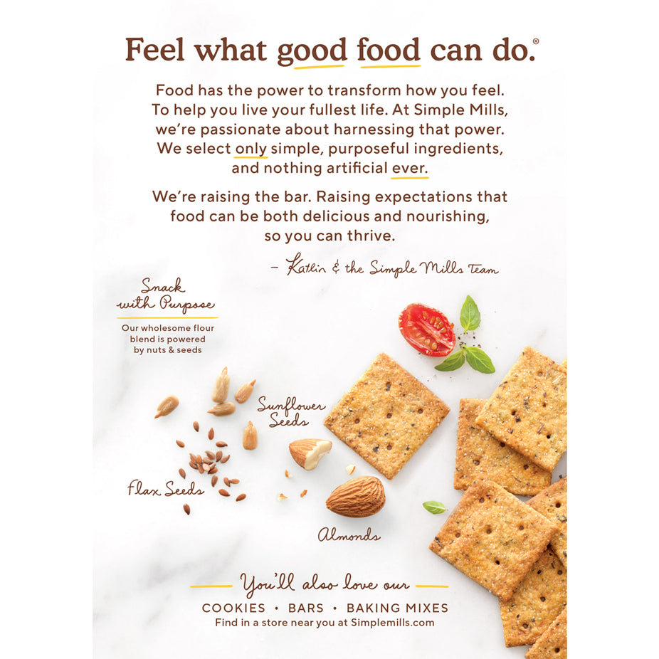 Sun-Dried Tomato & Basil Almond Flour Crackers