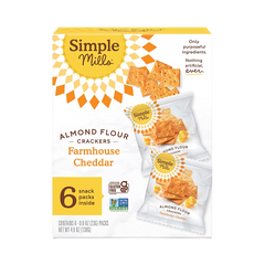 Farmhouse Cheddar Almond Flour Cracker Snack (6 Packs)