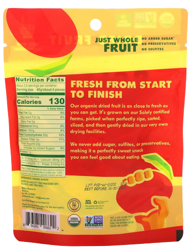 Dried Organic Mango