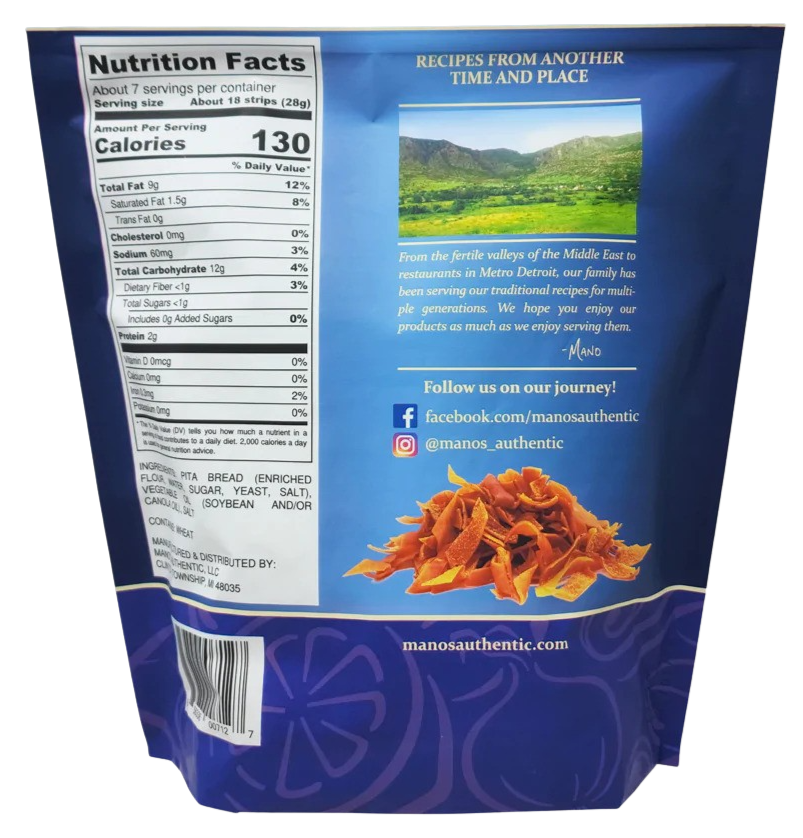 Pita Strips Lightly Salted