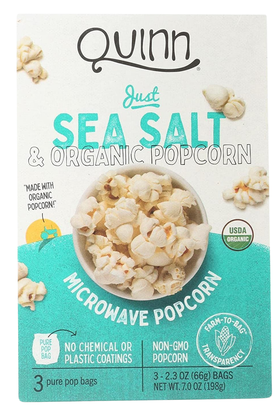 Organic Sea Salt Microwave Popcorn