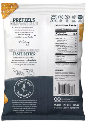 Pepper & Garlic Pretzel Chips, Grain Free