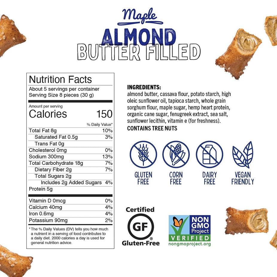 Maple Almond Butter Filled Pretzel Nuggets