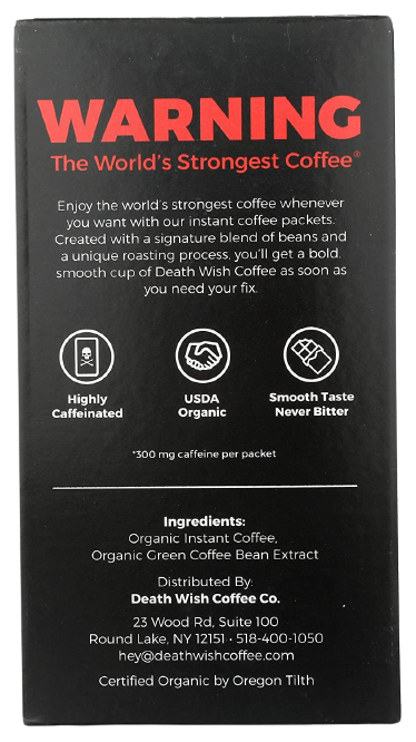 Instant Coffee, Single Serve Packets