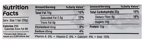 Dark Chocolate Almond Bar