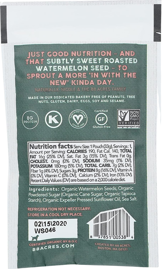 Organic Roasted Watermelon Seed Butter (10 Pack)