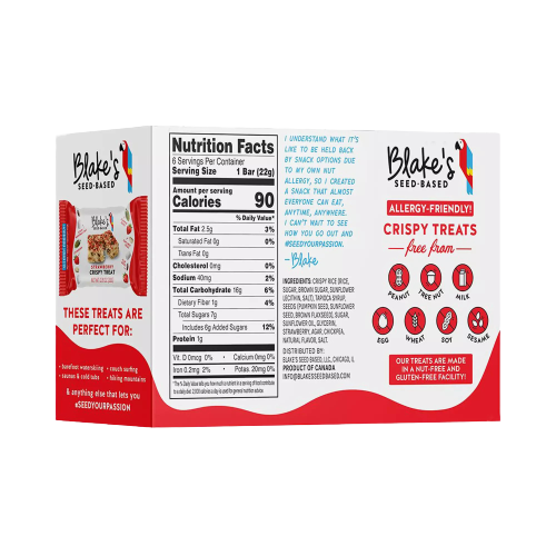 Strawberry Rice Crispy Treat Bars (6 CT)