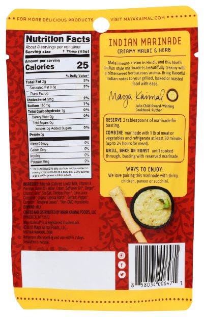 Creamy Malai & Herb Indian Marinade