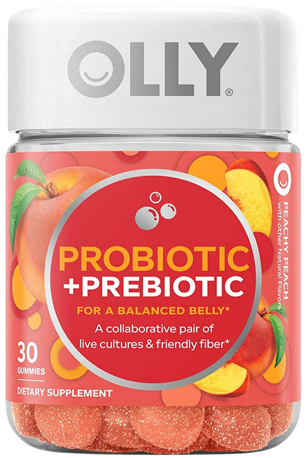Probiotic & Prebiotic Gummies Peach 30Ct