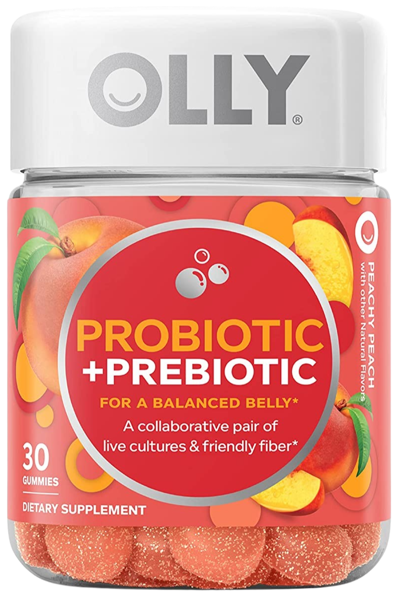 Probiotic & Prebiotic Gummies Peach 30Ct