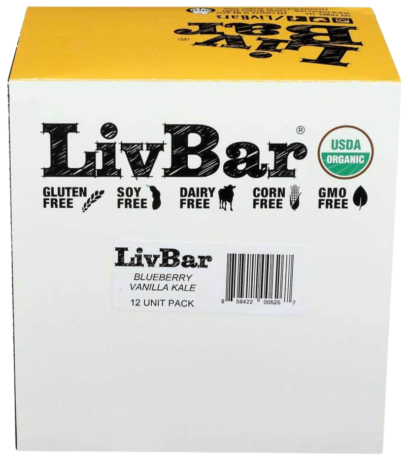 Organic Blueberry Vanilla Kale Superfood Bar (12 Pack)