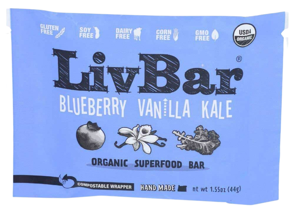 Organic Blueberry Vanilla Kale Superfood Bar (12 Pack)