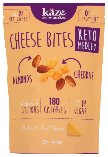 Keto Medley Almond & Cheddar Cheese Bites