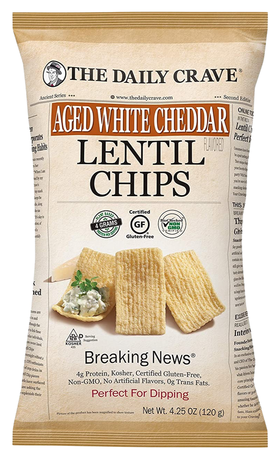 Aged White Cheddar Lentil Chips