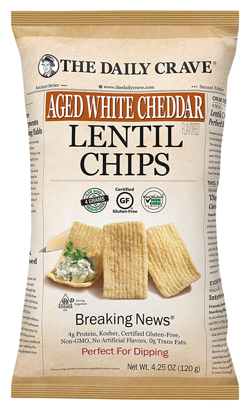 Aged White Cheddar Lentil Chips