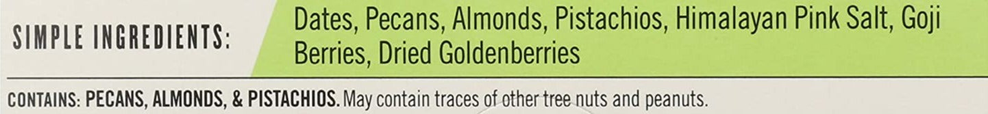 Bar Pecan Goji Pistachio (12 Pack Case)