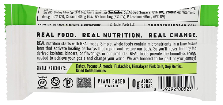 Bar Pecan Goji Pistachio (12 Pack Case)