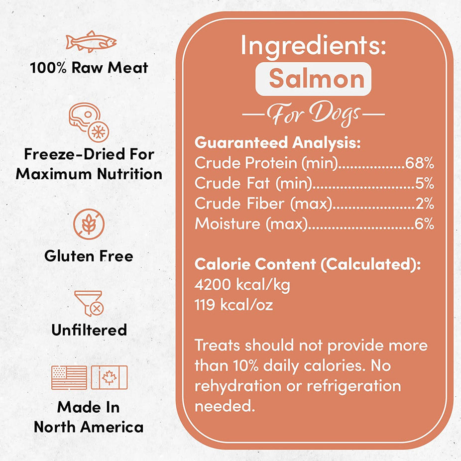 Freeze Dried Salmon Premium Dog Treat